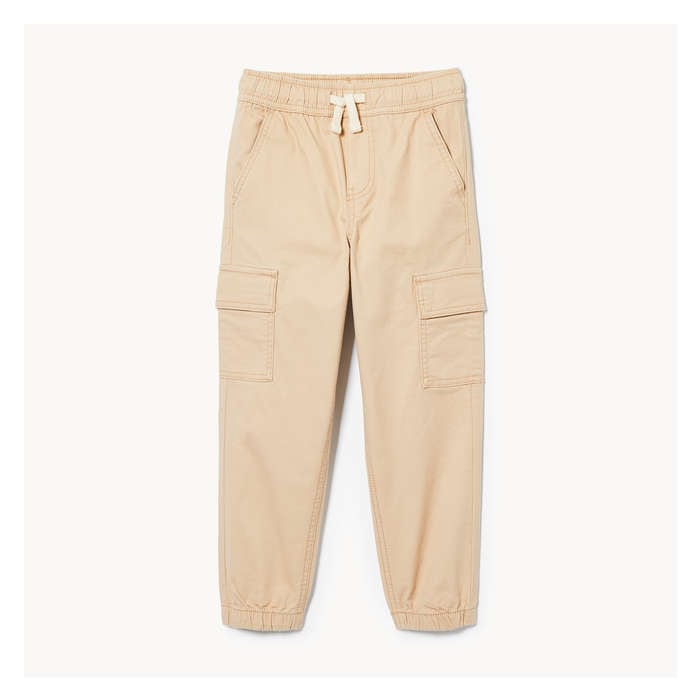 Garçons Pantalon de jogging cargo pour garçons - Sable Pâle
